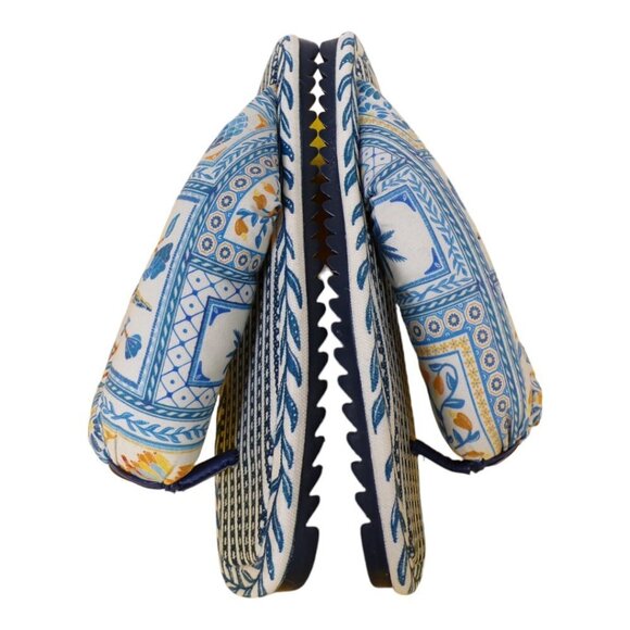 Farm Rio Navy Puffy Flip Flop Thong Flat Sandals US6 EU36 Sold out Online #1126 - Picture 8 of 10